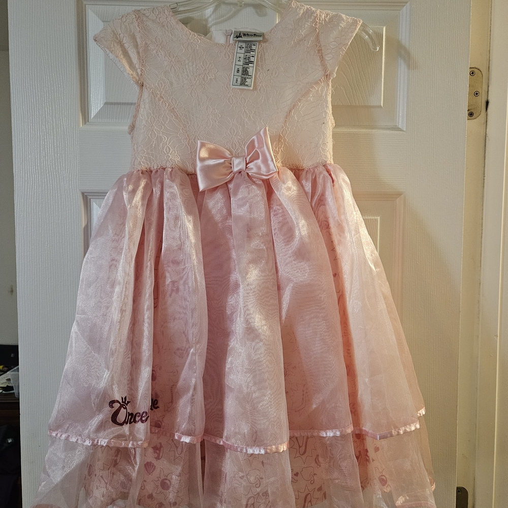 Disney Pink Lace Dress Size 10